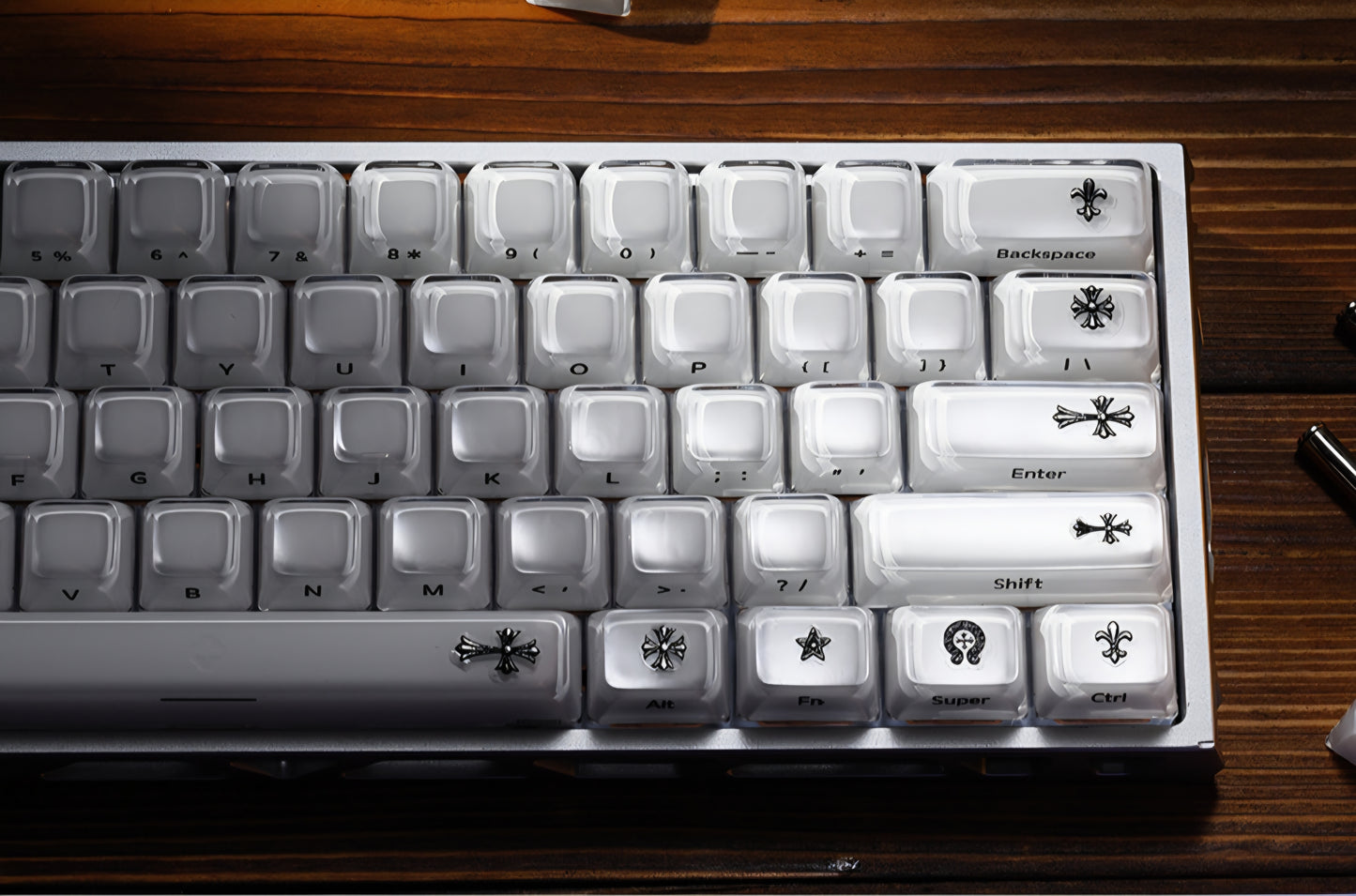 Gothic Porcelain Premium MDA Crystal Keycaps