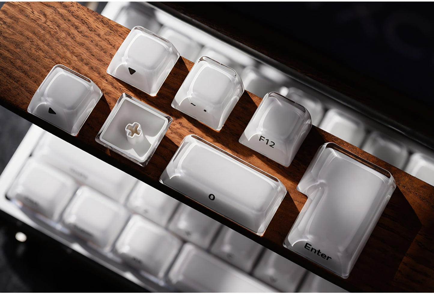 Gothic Porcelain Premium MDA Crystal Keycaps