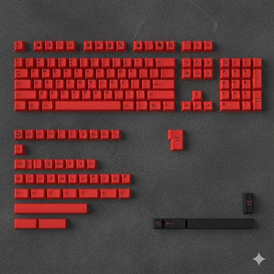 Candle Dragon Cherry PBT Keycaps