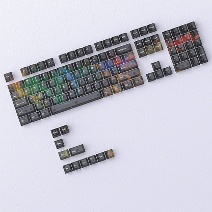 Interstellar Galaxy Matte Translucent Cherry Keycaps