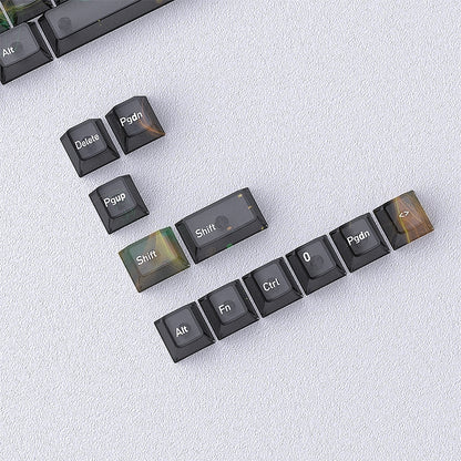 Interstellar Galaxy Matte Translucent Cherry Keycaps