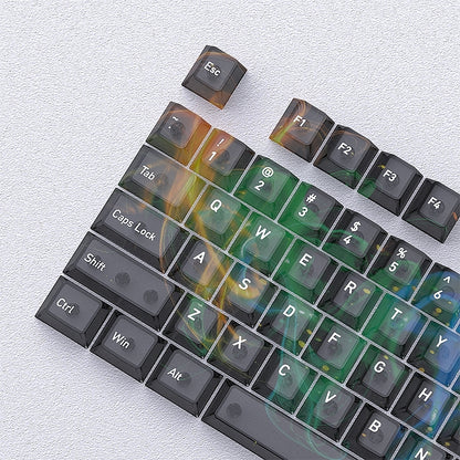 Interstellar Galaxy Matte Translucent Cherry Keycaps