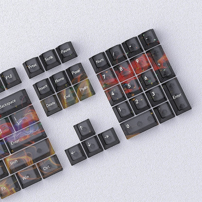 Interstellar Galaxy Matte Translucent Cherry Keycaps