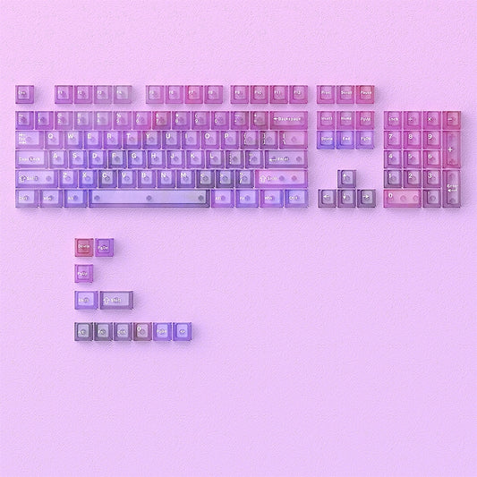 Aurora Frost Matte Translucent Cherry Keycaps