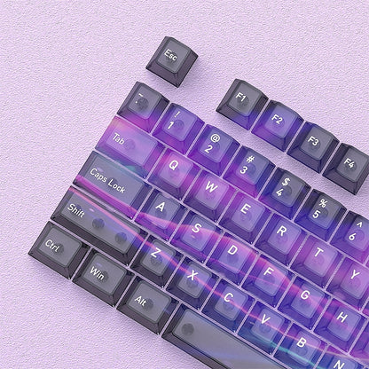 Galactic Intestellar Matte Translucent Cherry Keycaps