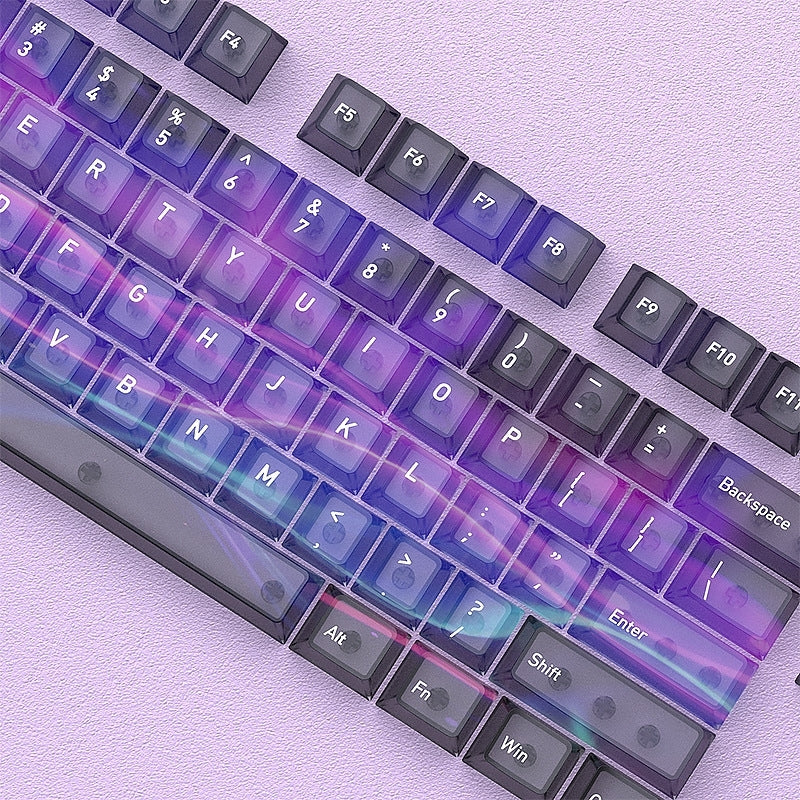 Galactic Intestellar Matte Translucent Cherry Keycaps