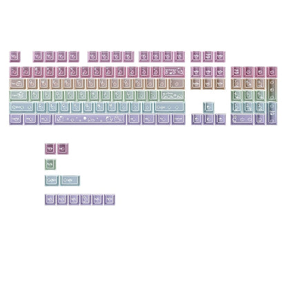 Pastel Cloud Candy Matte Translucent Cherry keycaps
