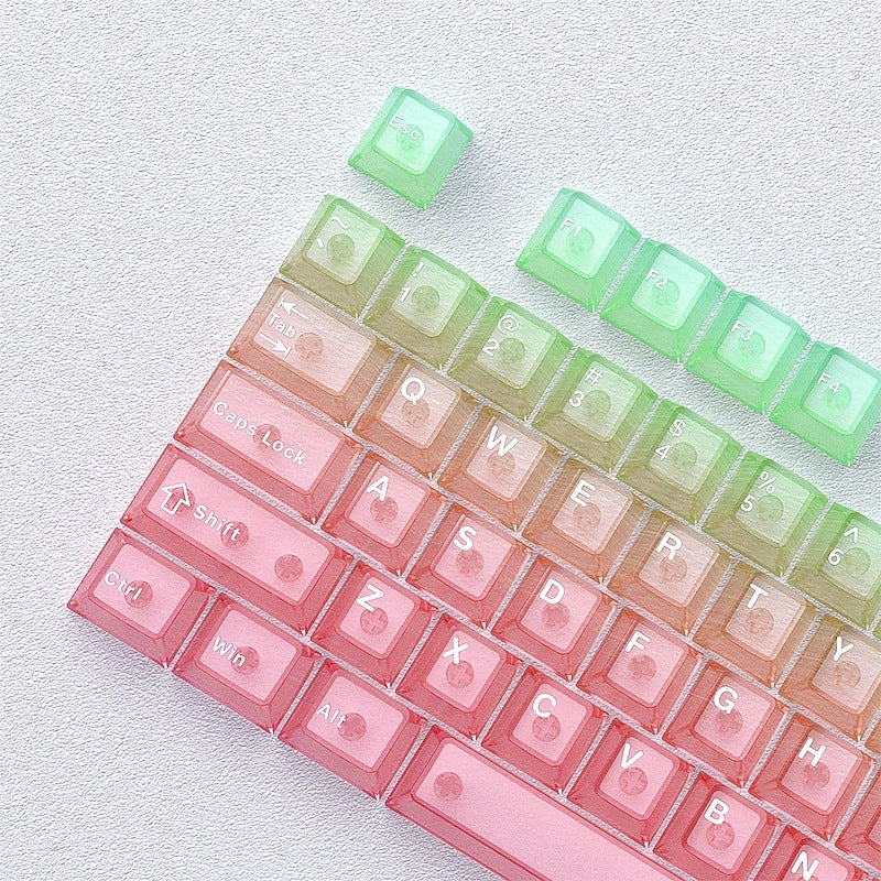 Tropical Dream Matte Translucent Cherry Keycaps