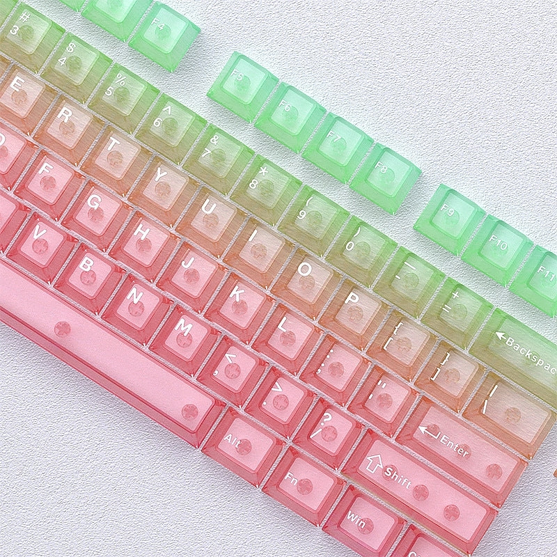 Tropical Dream Matte Translucent Cherry Keycaps