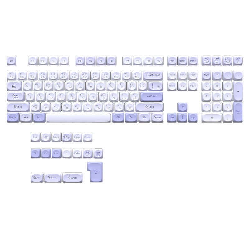 Lunar Lavender Japanese MOA Keycaps
