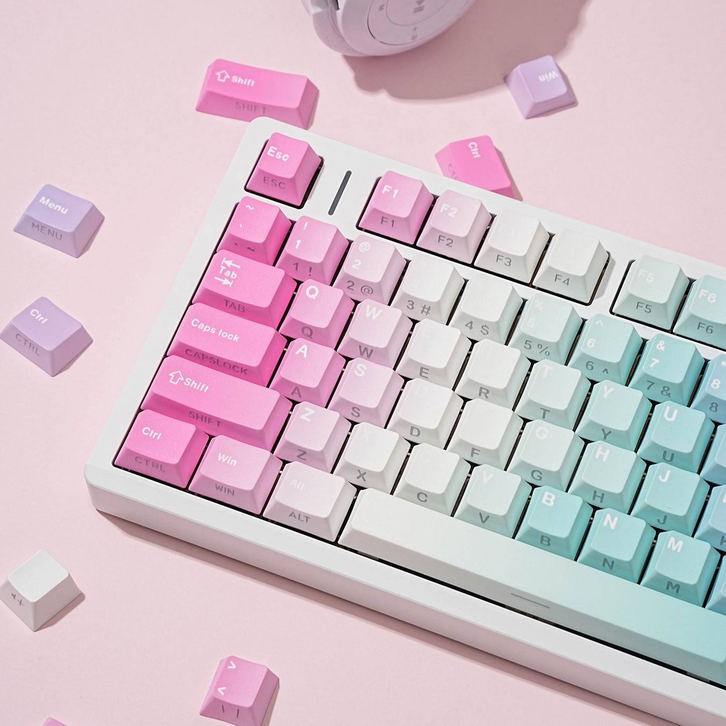 Aurora Y2K Cherry  Dual Legends Backlit Keycaps