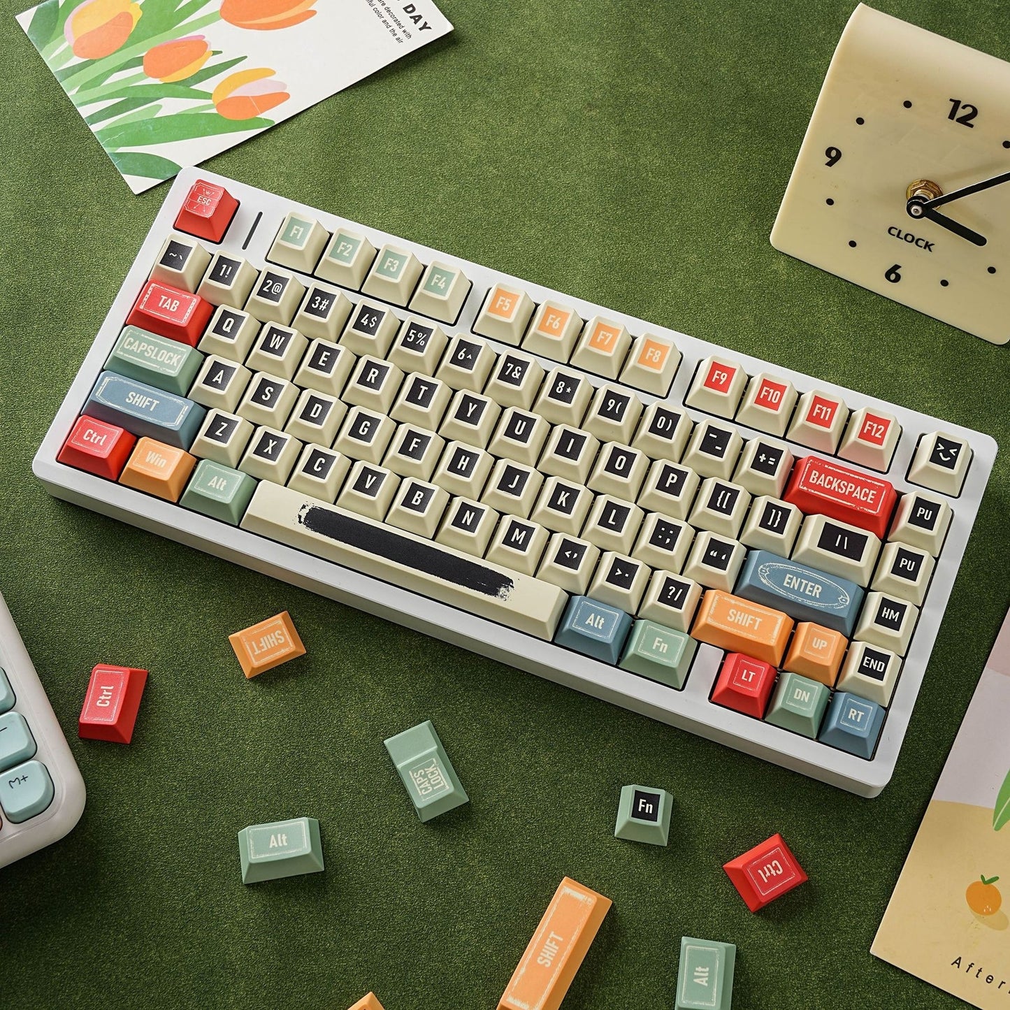 Retro R1 Cherry 1.7mm Thick  PBT Keycaps