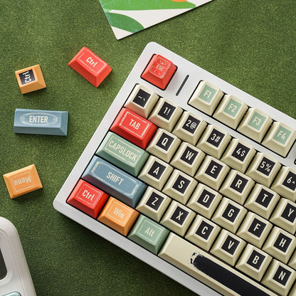Retro R1 Cherry 1.7mm Thick  PBT Keycaps