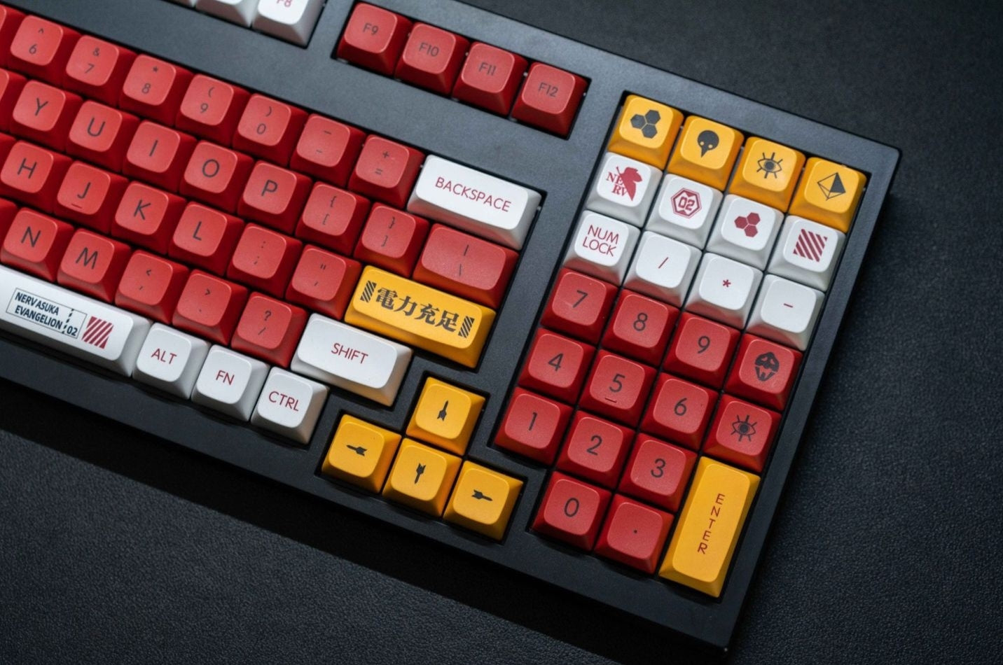Evangelion 02 XDA PBT KEYCAPS