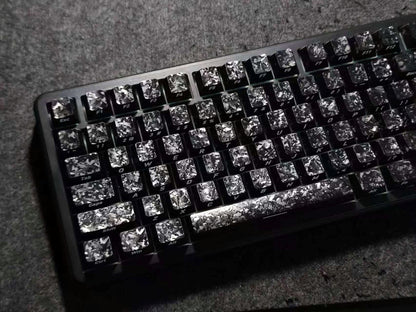 Carbon Fiber Texture Cherry Keycaps