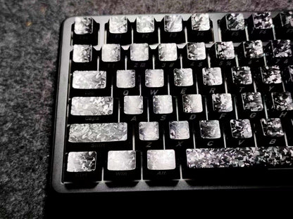 Carbon Fiber Texture Cherry Keycaps