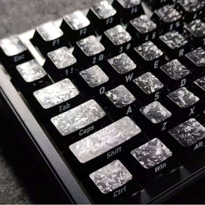 Carbon Fiber Texture Cherry Keycaps