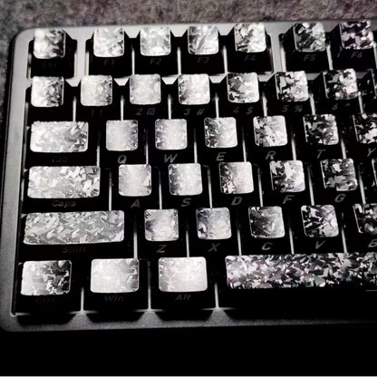 Carbon Fiber Texture Cherry Keycaps