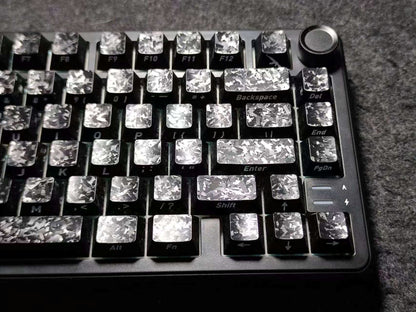 Carbon Fiber Texture Cherry Keycaps