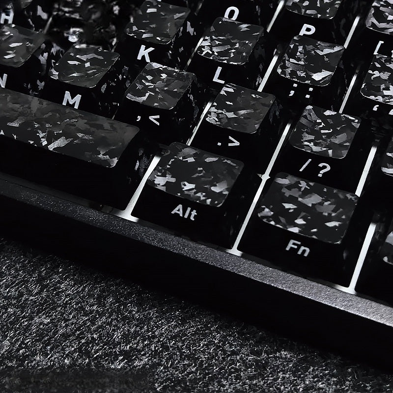 Carbon Fiber Texture Cherry Keycaps