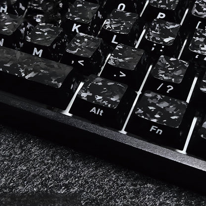 Carbon Fiber Texture Cherry Keycaps