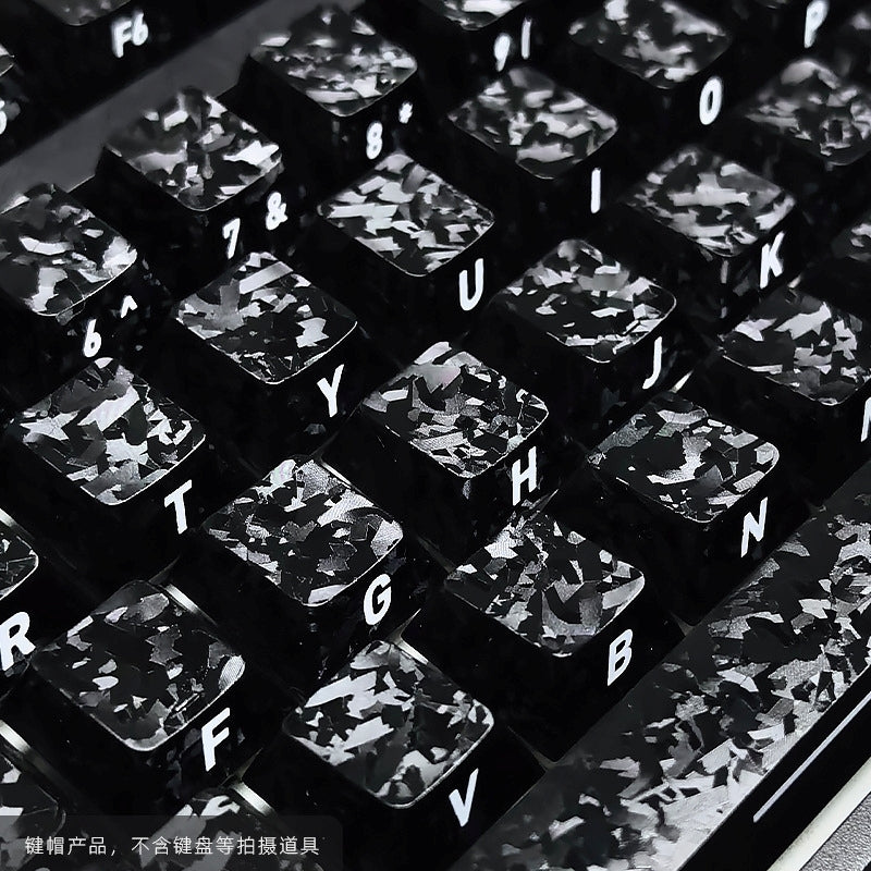 Carbon Fiber Texture Cherry Keycaps