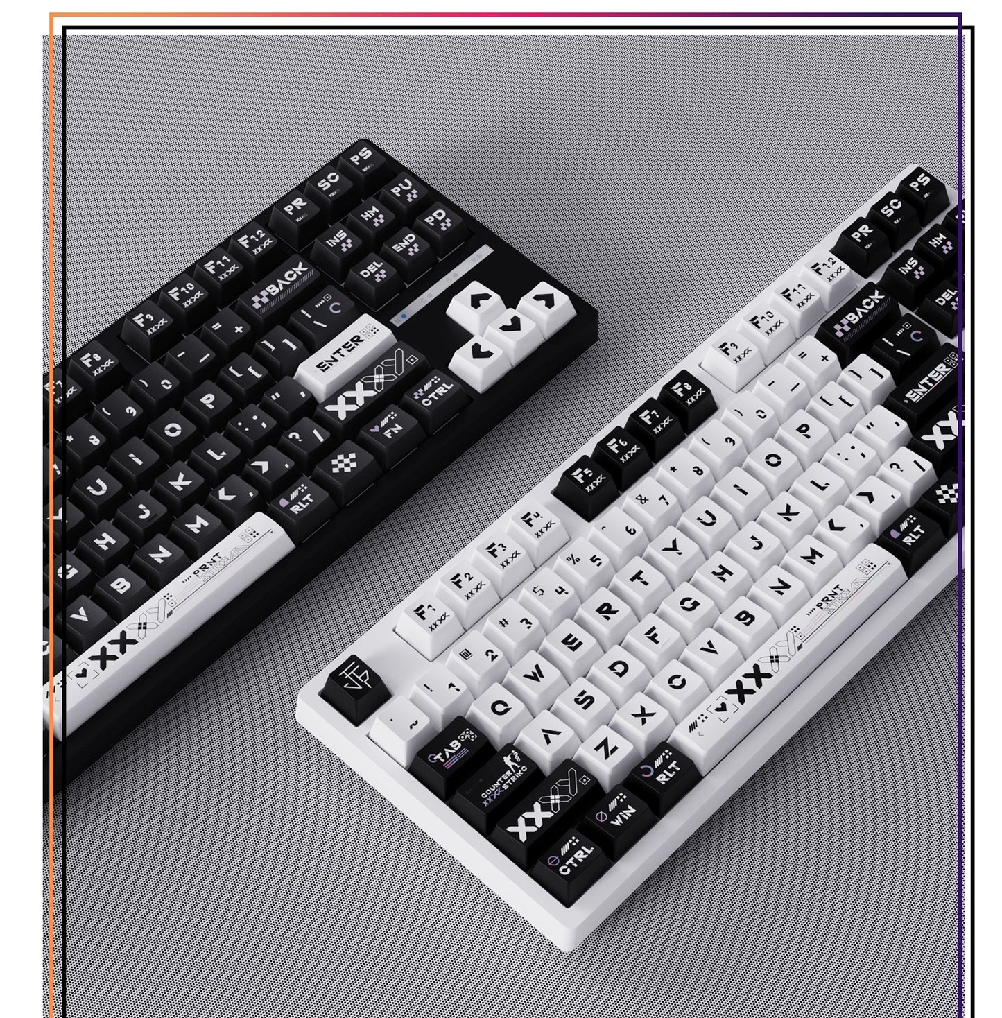 Counter Strike Printstream Decal Collection Cherry PBT Keycaps