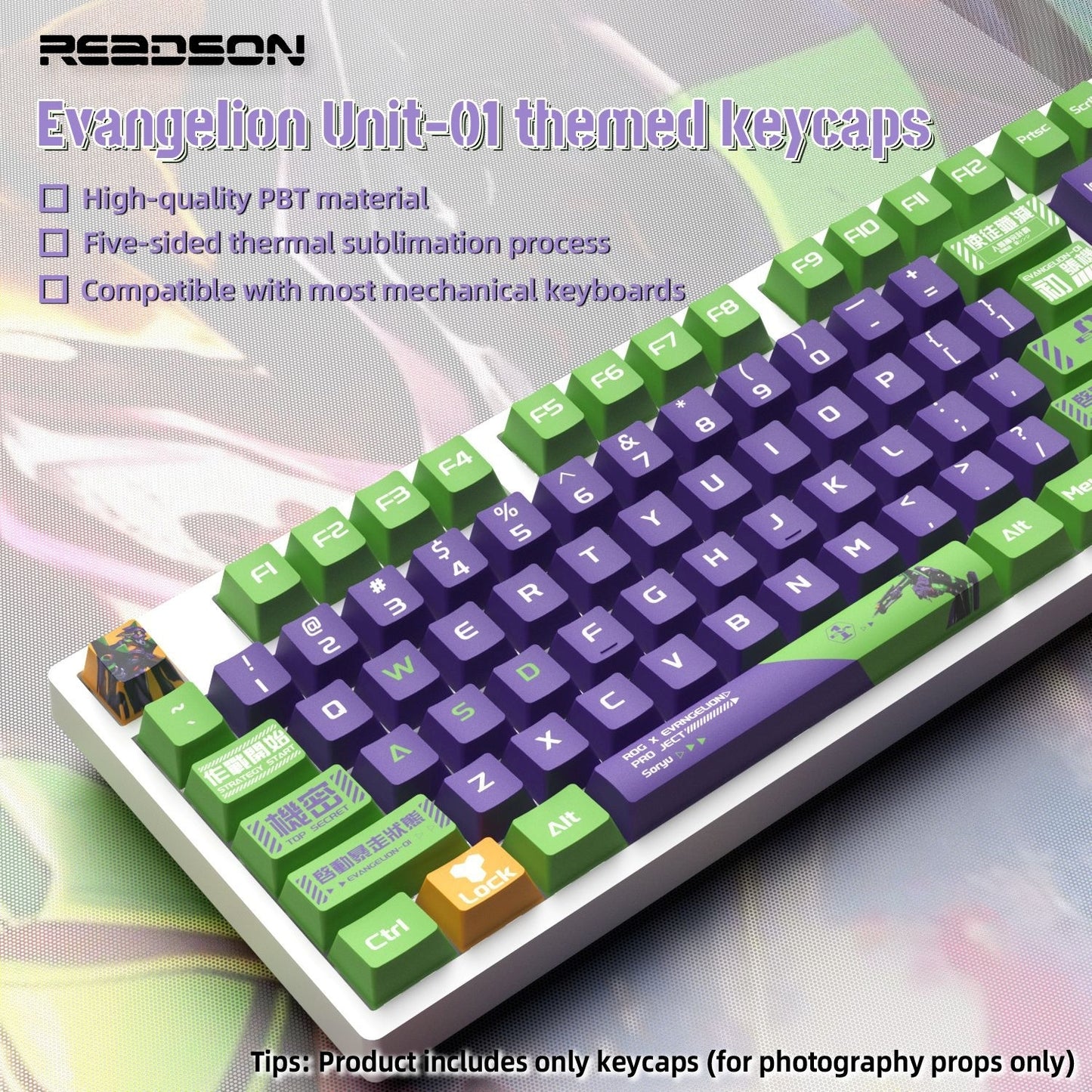 Unit 01 Theme Cherry PBT Keycaps
