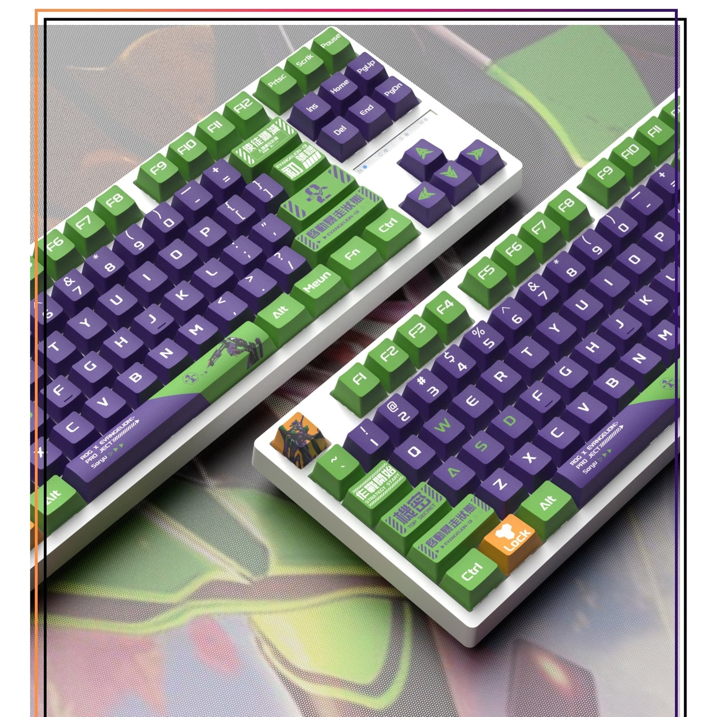 Unit 01 Theme Cherry PBT Keycaps