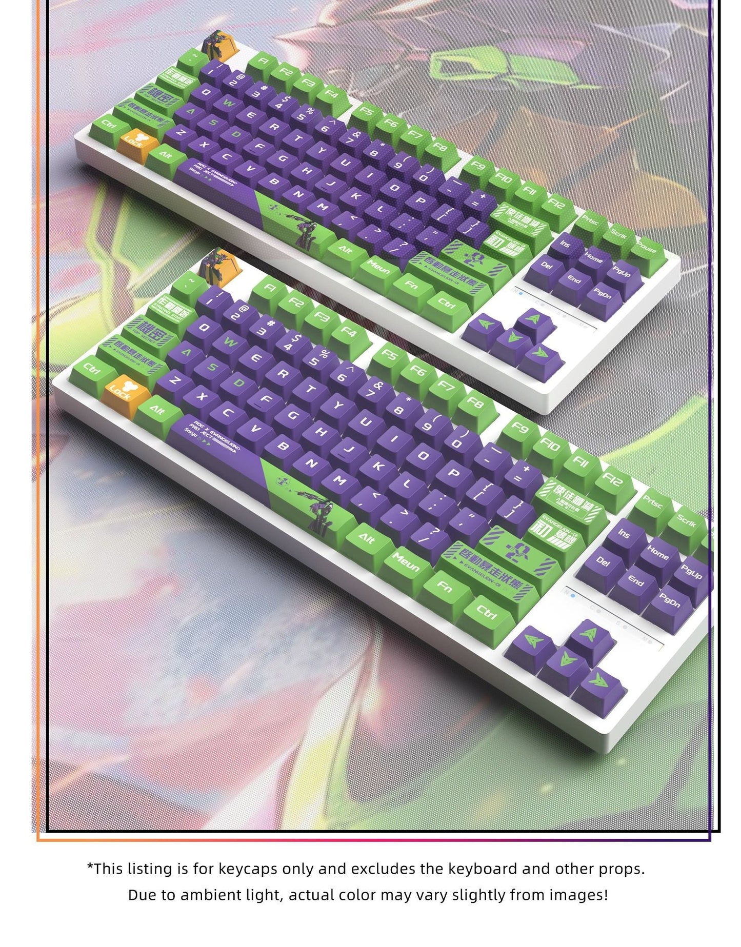 Unit 01 Theme Cherry PBT Keycaps