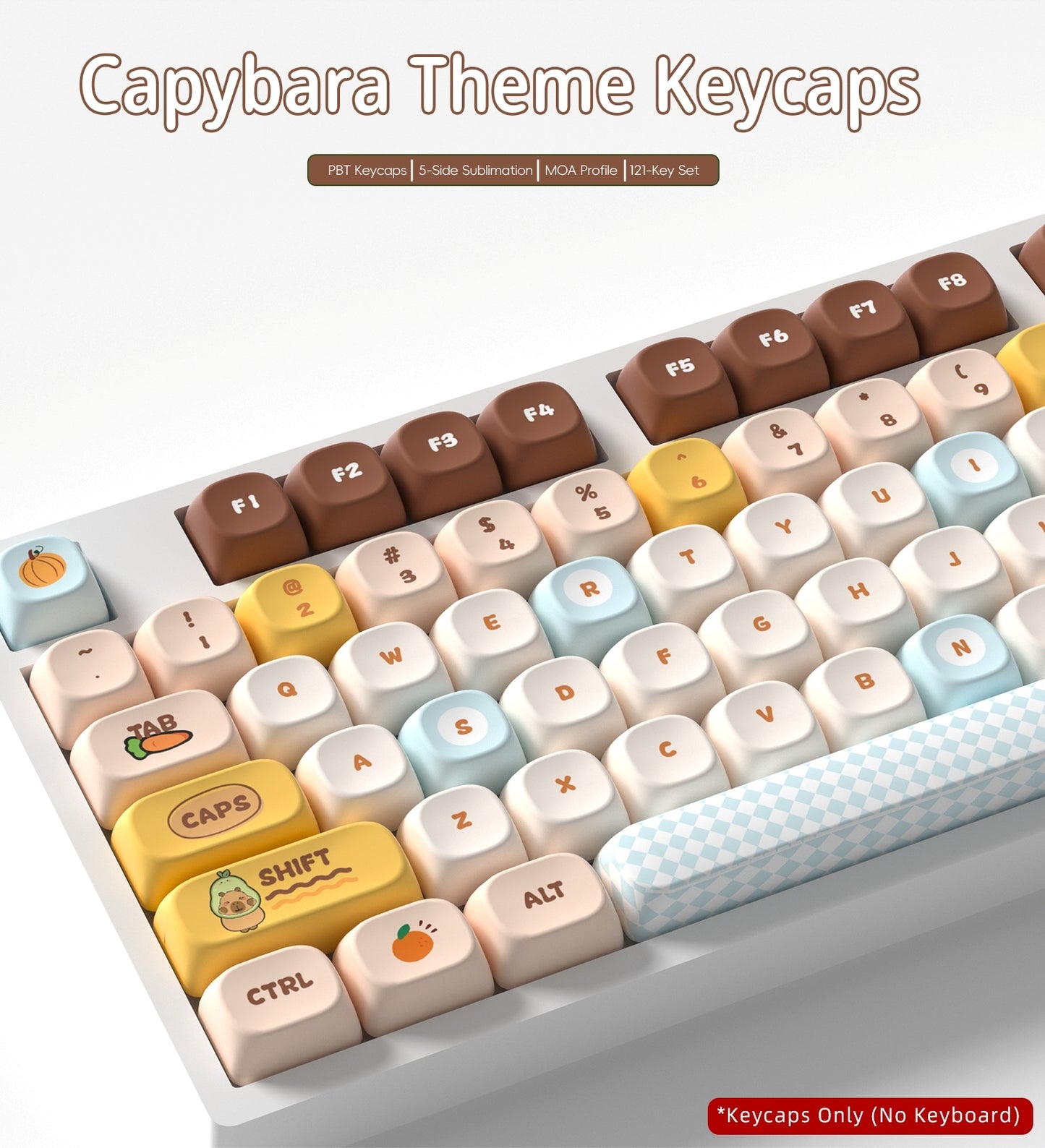 Capybara MOA PBT Keycaps