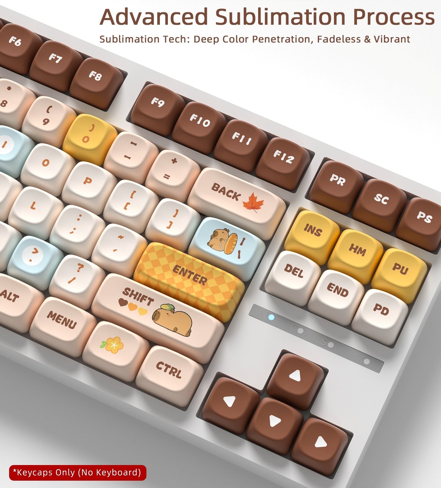 Capybara MOA PBT Keycaps