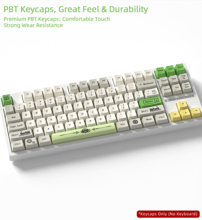Green Switch Steampunk Cherry PBT Keycaps