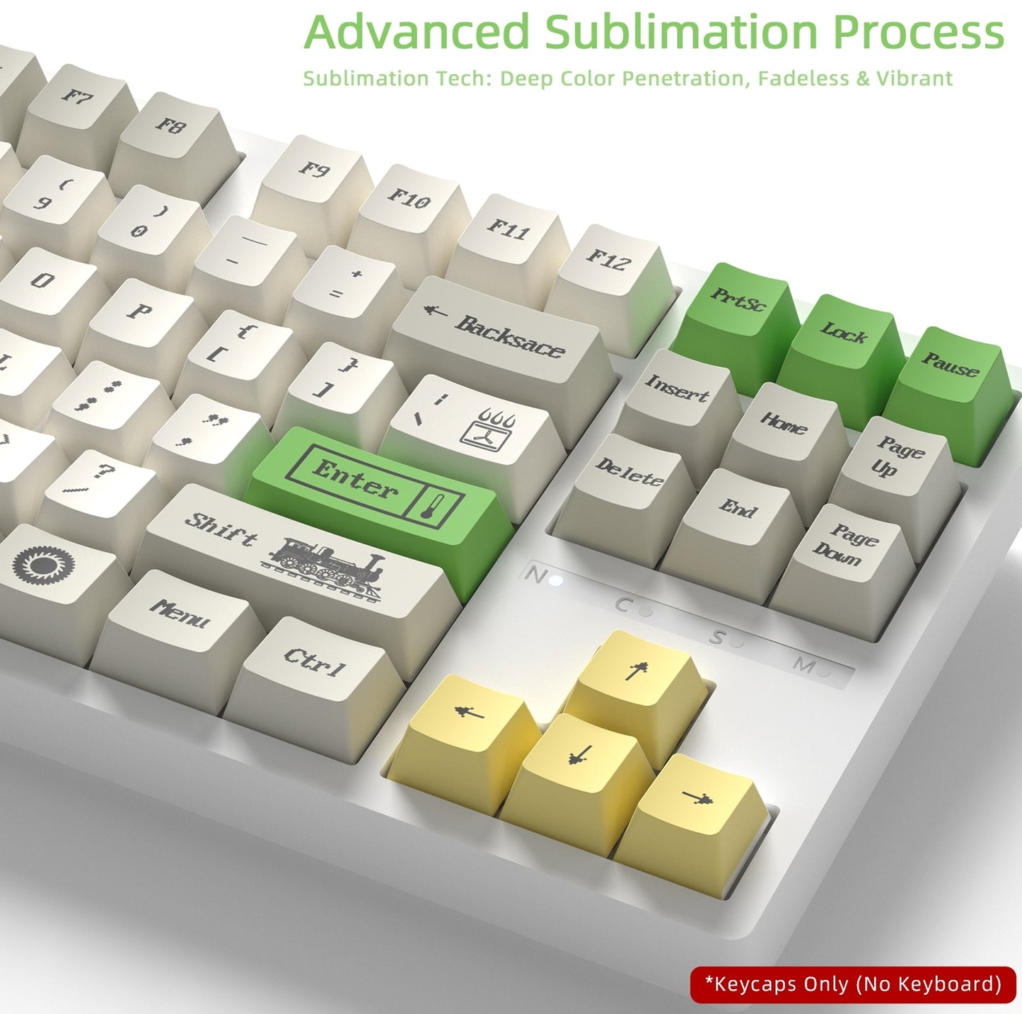 Green Switch Steampunk Cherry PBT Keycaps