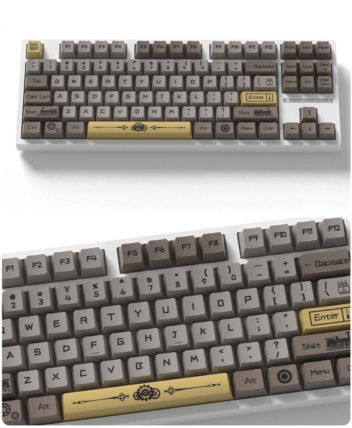 Gold Switch Steampunk Cherry PBT Keycaps