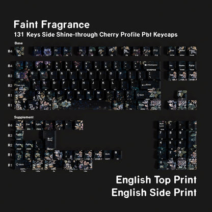 Faint Fragrance Cherry Dual Legends Backlit Keycaps