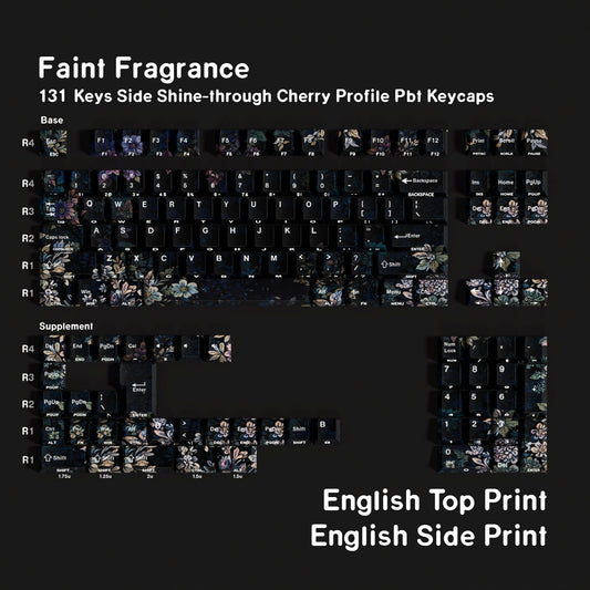 Faint Fragrance Cherry Dual Legends Backlit Keycaps