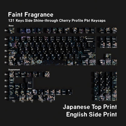 Faint Fragrance Cherry Dual Legends Backlit Keycaps