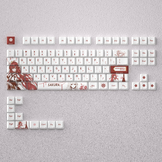 Premium Sakura Cherry Dual Legends Backlit Keycaps MINI