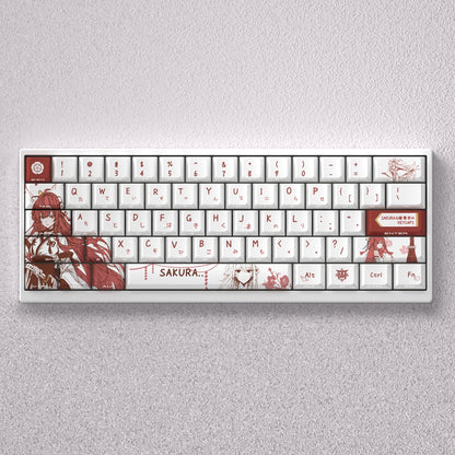 Premium Sakura Cherry Dual Legends Backlit Keycaps MINI
