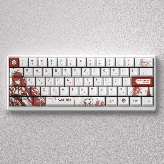 Premium Sakura Cherry Dual Legends Backlit Keycaps MINI