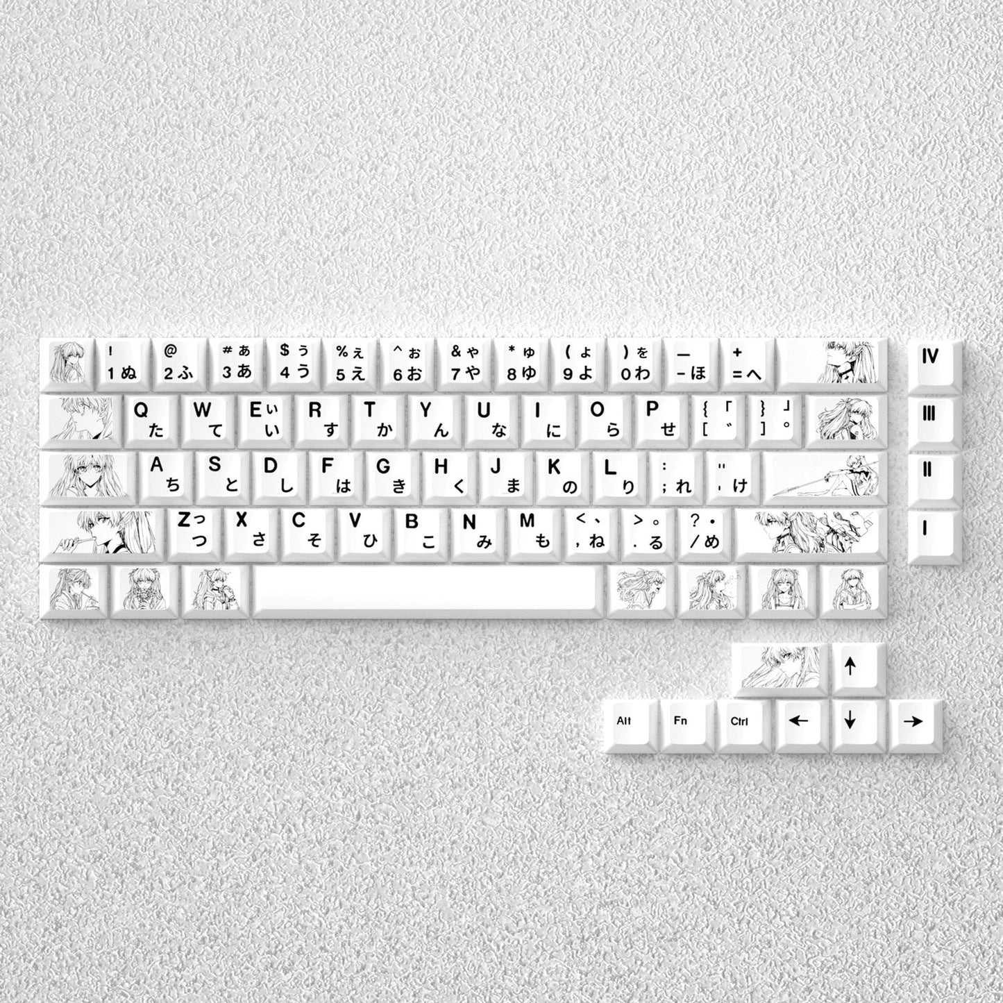 Asuka Pure Edition Premium Cherry PBT MINI Keycaps