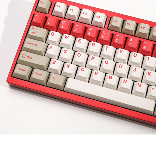 Red Alert Retro Cherry PBT Keycaps