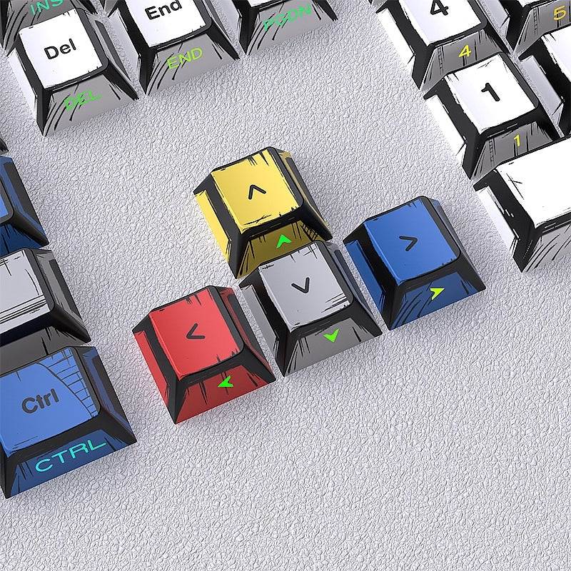 Comic Manga Cartoon Dual Legends Shinethrough Keycaps