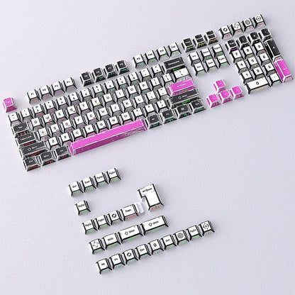 Comic Manga Purple Dual Legends Cherry Shinethrough Keycaps