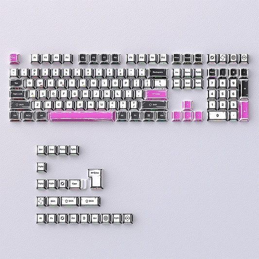 Comic Manga Purple Dual Legends Cherry Shinethrough Keycaps