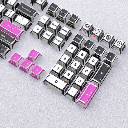 Comic Manga Purple Dual Legends Cherry Shinethrough Keycaps