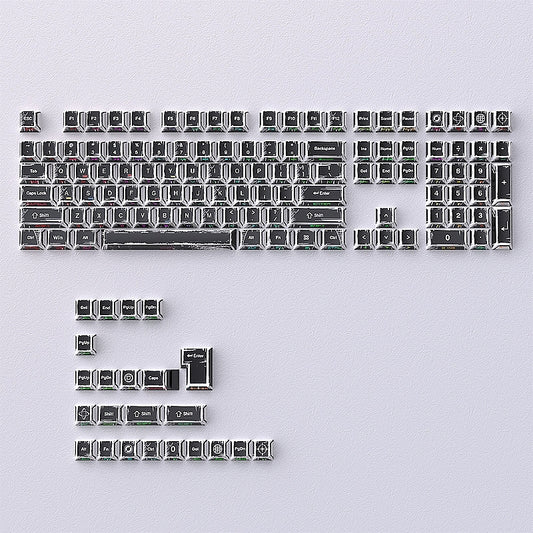 Comic Manga Black Dual Legends Shinethrough Keycaps