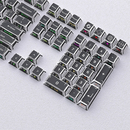 Comic Manga Black Dual Legends Shinethrough Keycaps