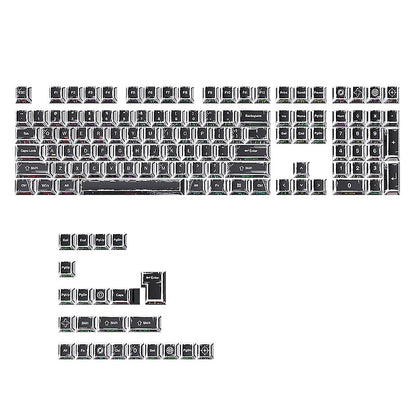 Comic Manga Black Dual Legends Shinethrough Keycaps